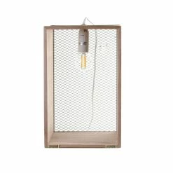 Offres ❤️ Paris prix Lampe à Poser Bois & Métal "Cadre" 29cm Blanc & Naturel 💯 -Optonica Soldes 3664944048923 3