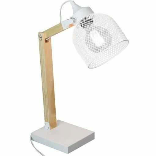 Offres 😉 The Home Deco Light Lampe de Bureau Articulée "Grille" 38cm Naturel & Noir 🤩 -Optonica Soldes 3664944048947 1