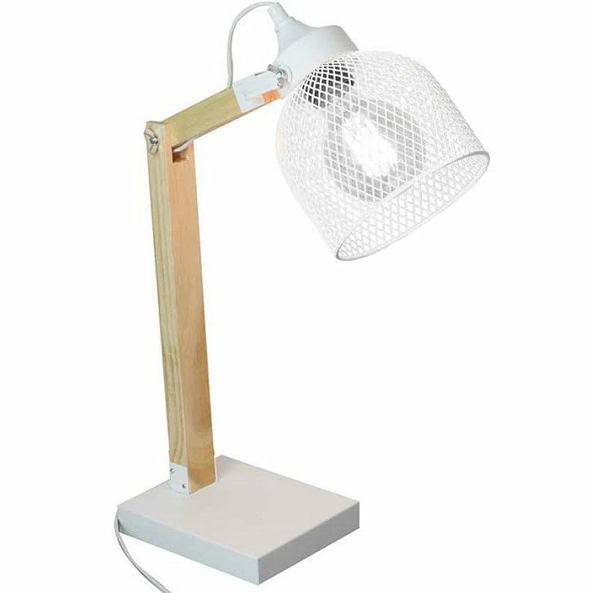 Offres 😉 The Home Deco Light Lampe de Bureau Articulée "Grille" 38cm Naturel & Noir 🤩 1 Offres 😉 The Home Deco Light Lampe de Bureau Articulée "Grille" 38cm Naturel & Noir 🤩