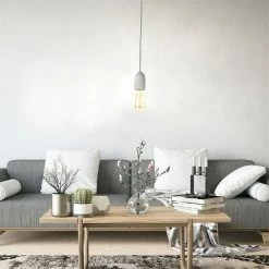 De gros ❤️ The Home Deco Factory Lampe Suspension "Effet Béton" 9cm Noir & Blanc 🎉 -Optonica Soldes 3664944048961 6