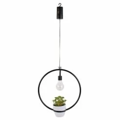 Offres ❤️ The Home Deco Factory Lampe Suspension LED "Plante Garden" 30cm Noir 🎉