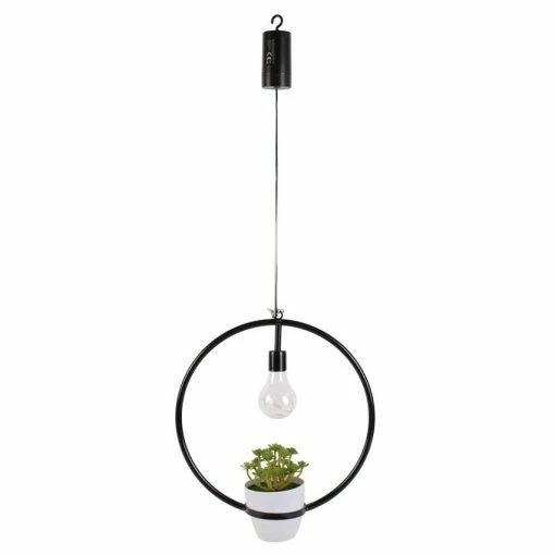 Offres ❤️ The Home Deco Factory Lampe Suspension LED "Plante Garden" 30cm Noir 🎉 -Optonica Soldes 3664944089797 1