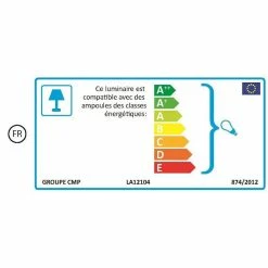 Budget 👍 The Home Deco Factory Lampadaire cloche avec câble textile 172 cm ✔️ -Optonica Soldes 3664944136316 7