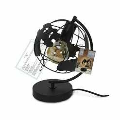 Meilleure vente 🔥 Paris prix Lampe À Poser En Métal "globe" 26cm Noir 🧨 -Optonica Soldes 3664944333807 4