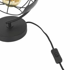 Meilleure vente 🔥 Paris prix Lampe À Poser En Métal "globe" 26cm Noir 🧨 -Optonica Soldes 3664944333807 5