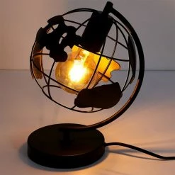 Meilleure vente 🔥 Paris prix Lampe À Poser En Métal "globe" 26cm Noir 🧨 -Optonica Soldes 3664944333807 6