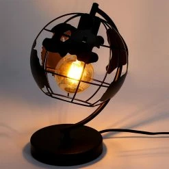 Meilleure vente 🔥 Paris prix Lampe À Poser En Métal "globe" 26cm Noir 🧨 -Optonica Soldes 3664944333807 7