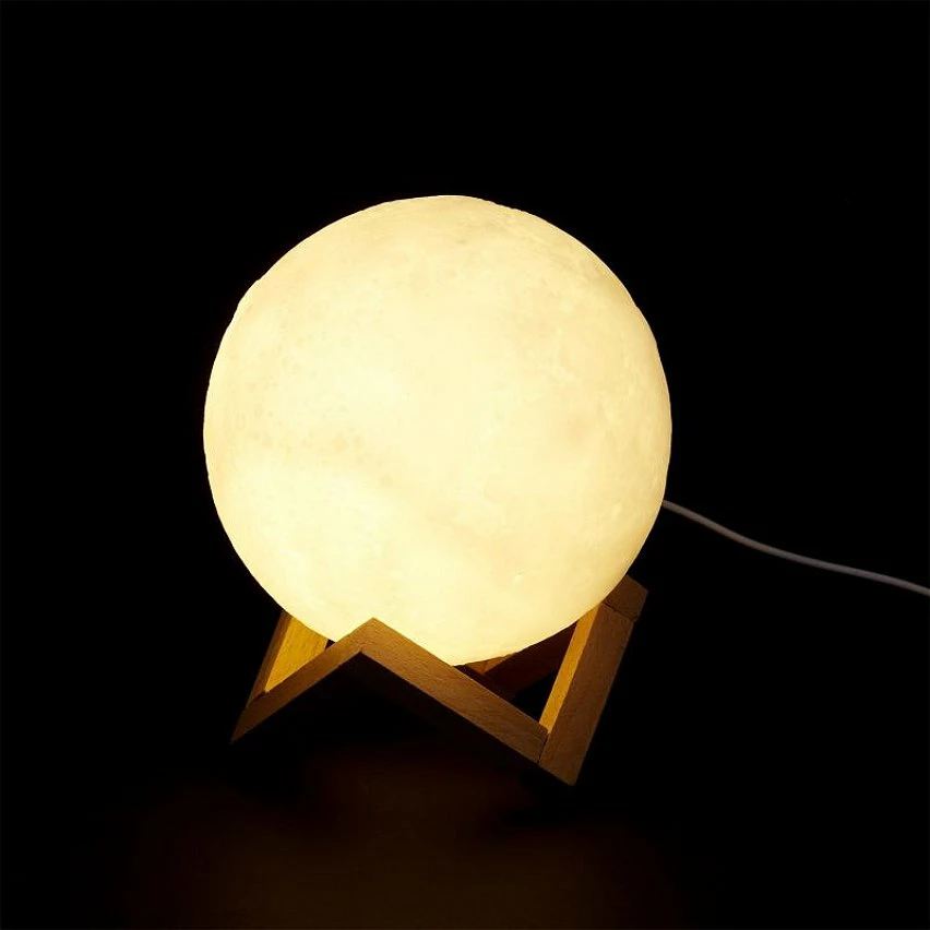 Le moins cher đ La Chaise Longue Lampe tactile lune rechargeable â 5 Le moins cher đ La Chaise Longue Lampe tactile lune rechargeable â â Image 5
