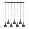 Meilleure vente 🛒 Lampea Suspension industrielle en métal noir rouillé 7 x Ø 15 cm Puerto ⌛