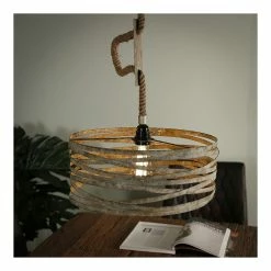 Grosses soldes 🛒 Lampea Suspension vintage en métal 1 lampe Ø 40 cm David 🤩 -Optonica Soldes 3665367163316 3