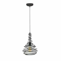 Coupon 👍 Lampea Suspension industrielle en métal noir Ø 25 cm Harrisson 🤩