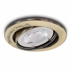 De gros 🔥 Paris prix Lot de 3 Spots Encastrés en Métal "Rond" 9cm Or ✔️ -Optonica Soldes 3700564208986 3