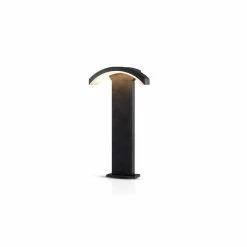 Grosses soldes 🥰 Miidex Potelet LED 6W Gris 50cm Diffuseur Curviligne IP54 - Blanc Chaud 3000K 🧨