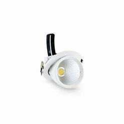 Meilleur prix 👏 Miidex Spot LED Escargot Blanc Encastrable Orientable 10W (90W) - Blanc Naturel 4000K 🔔