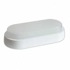 Vente flash ❤️ Miidex Plafonnier LED ovale 12W (110W) étanche IP65 - Blanc Chaud 3000K ✨