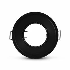 Meilleure vente 😀 Miidex Support de Spot Encastrable Rond Basse Luminance Ø82mm Noir 👏 -Optonica Soldes 3701124425454 3