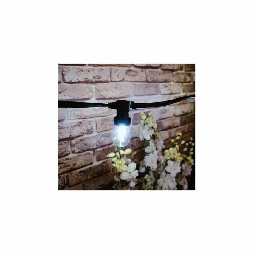 Nouveau ❤️ Miidex Guirlande Guinguette Câble Plat 10m pour 20 Ampoules E27 🎉 2 Nouveau ❤️ Miidex Guirlande Guinguette Câble Plat 10m pour 20 Ampoules E27 🎉 – Image 2