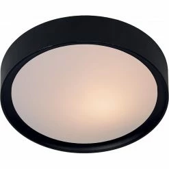 Acheter 🎁 Lampea Plafionner moderne plastique noir Ø36 cm Belian 👏