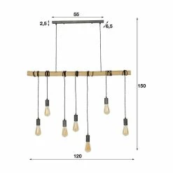 Grosses soldes 🔔 Lampea Suspension moderne 7 lampes suspendues Corentin 🔥