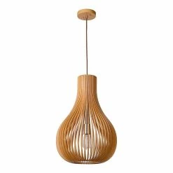 Nouveau ❤️ Lampea Suspension en bois salle à manger Ø 38 cm Emy ✨