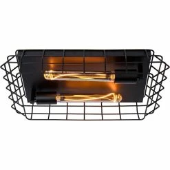 Sortie 🔥 Lampea Plafonnier industriel 2xE27 noir Sash 🎉 -Optonica Soldes 3701171265577 1