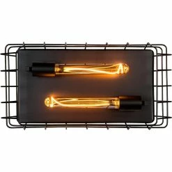 Sortie 🔥 Lampea Plafonnier industriel 2xE27 noir Sash 🎉 -Optonica Soldes 3701171265577 3