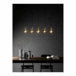 Meilleure vente 🧨 Lampea Suspension industrielle 5 lampes réglables en hauteur Dama ⌛ -Optonica Soldes 3701171269070 2