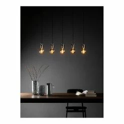 Meilleure vente 🧨 Lampea Suspension industrielle 5 lampes réglables en hauteur Dama ⌛ -Optonica Soldes 3701171269070 6