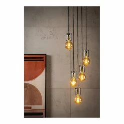 Meilleure affaire 🥰 Lampea Suspension industrielle 5 lampes Indie ✨ -Optonica Soldes 3701171269087 5