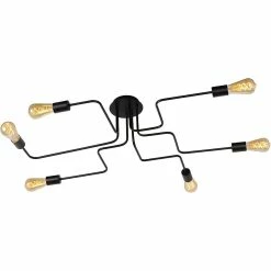 Budget 🤩 Lampea Plafonnier industriel cuisine Lessie 🌟 -Optonica Soldes 3701171269285 1