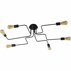 Budget 🤩 Lampea Plafonnier industriel cuisine Lessie 🌟 -Optonica Soldes 3701171269285 3