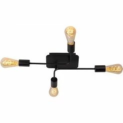 Budget 🤩 Lampea Plafonnier industriel 4xE27 Lessie 🎁 -Optonica Soldes 3701171269346 1