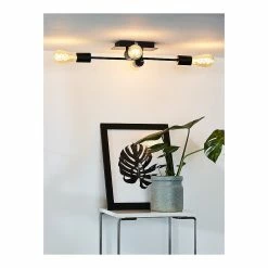Budget 🤩 Lampea Plafonnier industriel 4xE27 Lessie 🎁