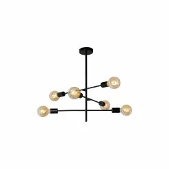 Offres 🥰 Lampea Plafonnier industriel 6xE27 Lessie 🎁 -Optonica Soldes 3701171269353 3