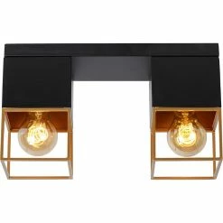 Remise 🥰 Lampea Plafonnier industriel 2xE27 Rixon 🔔 -Optonica Soldes 3701171269377 1