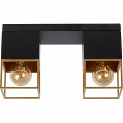 Remise 🥰 Lampea Plafonnier industriel 2xE27 Rixon 🔔 -Optonica Soldes 3701171269377 3