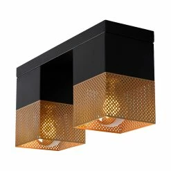 Offres 🔥 Lampea Plafonnier intérieur industriel 2xE27 Renata 🔔 -Optonica Soldes 3701171269414 4