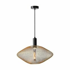Meilleure affaire 😉 Lampea Suspension industrielle ronde 45 cm 1xE27 Meshiva 🛒