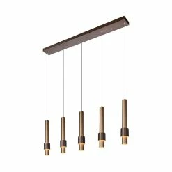 Meilleur prix 🔔 Lampea Suspension design LED 5 lampes Margha 🎁 -Optonica Soldes 3701171270403 4