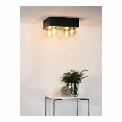Remise ✨ Lampea Plafonnier industriel 4 lampes Urus ⭐ -Optonica Soldes 3701171271400 6