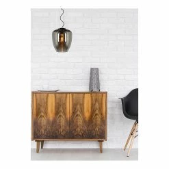 Meilleure affaire 🎁 Lampea Suspension rétro en verre fumé Ø 28 cm Ambra 🔥 -Optonica Soldes 3701171271554 4