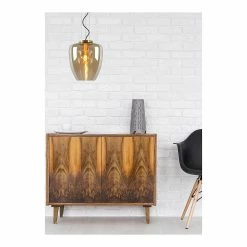 Meilleure affaire 🎁 Lampea Suspension rétro en verre fumé Ø 28 cm Ambra 🔥 -Optonica Soldes 3701171271554 6