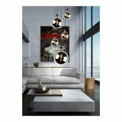 Nouveau 💯 Lampea Suspension sphérique 5 lampes en verre fumé Lius 🔔 -Optonica Soldes 3701171271936 3