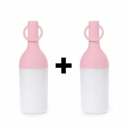 Nouveau 🔔 Deladeco Set de 2 lampes extérieure design batterie incluse Bottle ✔️ -Optonica Soldes 3701171296052 1