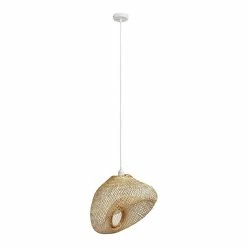 Remise âïž Vivabita Suspension design bambou pour salon 120 cm Cornaline đ