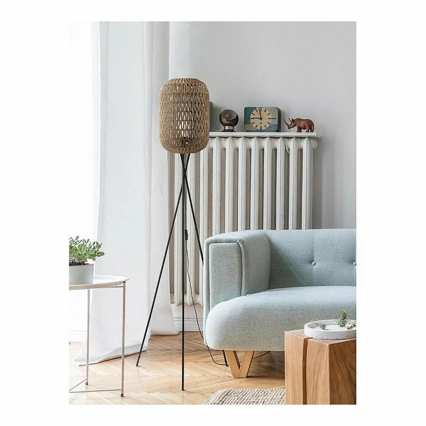 Meilleure vente 🥰 Vivabita Lampadaire design aspect rotin pour salon 150 cm Topaze 👍 6 Meilleure vente 🥰 Vivabita Lampadaire design aspect rotin pour salon 150 cm Topaze 👍 – Image 6
