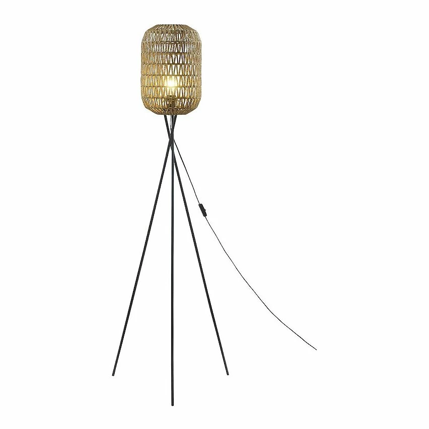 Meilleure vente 🥰 Vivabita Lampadaire design aspect rotin pour salon 150 cm Topaze 👍 7 Meilleure vente 🥰 Vivabita Lampadaire design aspect rotin pour salon 150 cm Topaze 👍 – Image 7