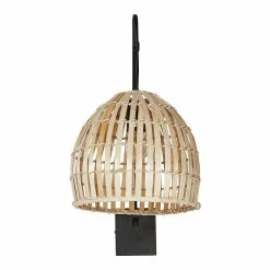 Meilleure affaire đ Vivabita Applique murale bambou naturel pour salon 54 cm Onyx đ