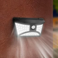 Sortie ⭐ Lumisky Projecteur solaire applique murale JUNKER Noir Plastique 250LM 😀 -Optonica Soldes 3760093542920 3