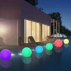 Remise 😍 Lumisky 2 Boules lumineuses solaires SOLSTY C30 Blanc Polyéthylène ∅30cm 🔔 -Optonica Soldes 3760093547246 5